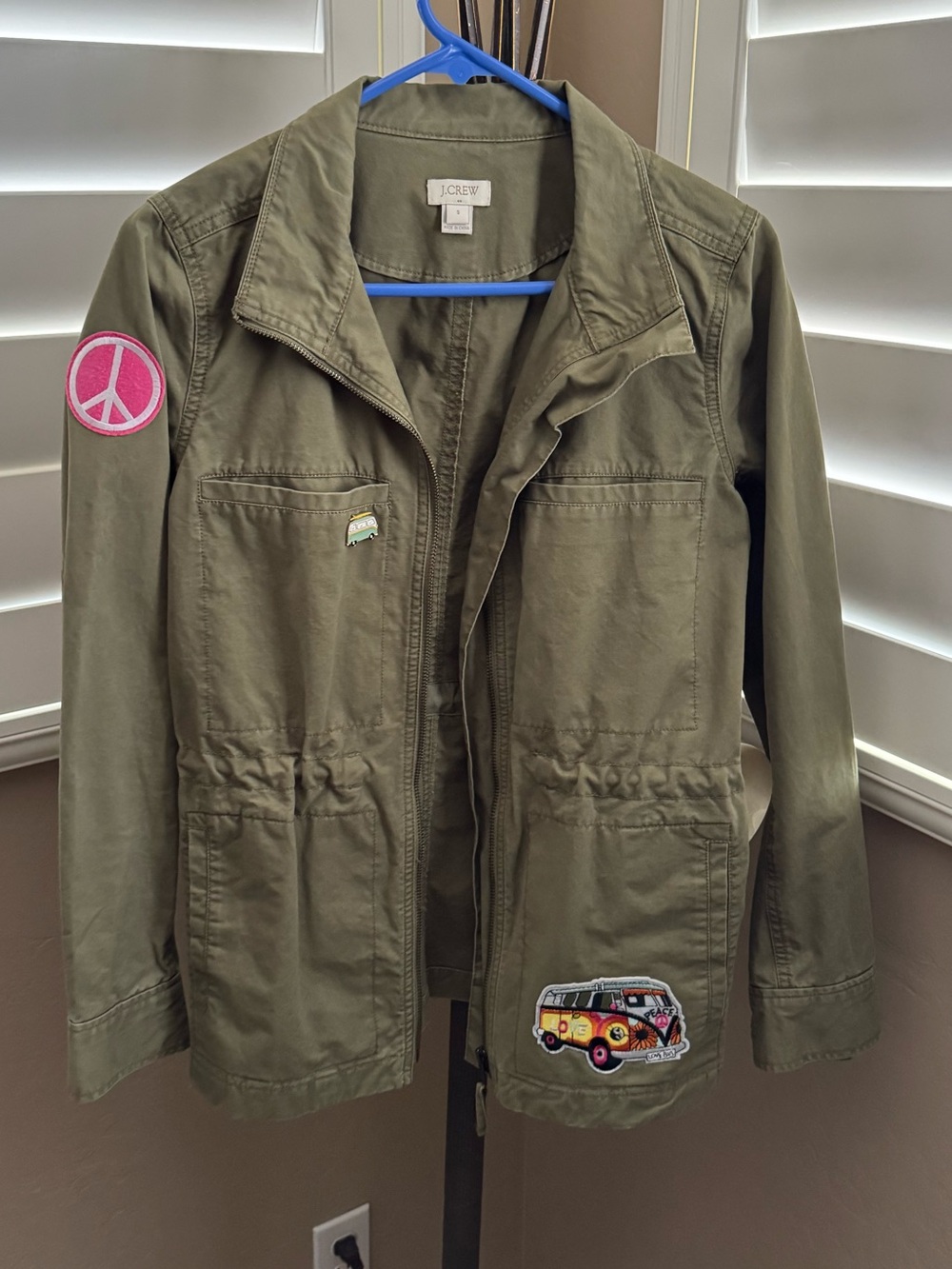 J.Crew Olive Green Military Style Jacket Size Small